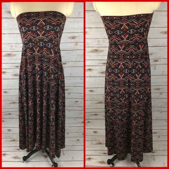 LuLaRoe Geometric Print Maxi Skirt/Dress - Picture 3 of 4